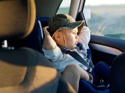 Child in a car