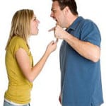 Man and woman arguing